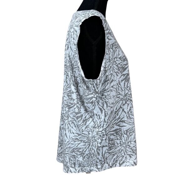 G.H. Bass & Co. Gray White 100% Cotton Sleeveless Tank Top Size XXL - Picture 2 of 5